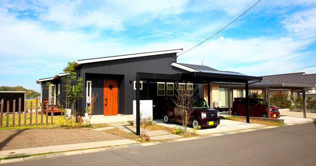 แบบบ้าน สีเทาดำชั้นเดียวสวยชิค Japanese style